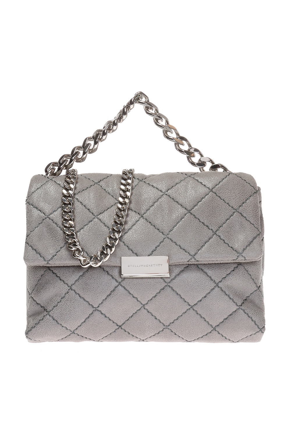 Grey Quilted Shoulder Bag Stella McCartney Vitkac Italy